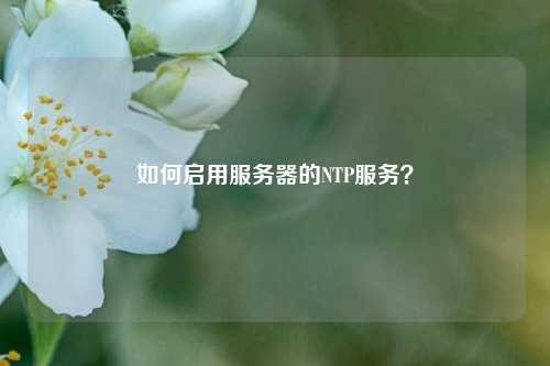 如何啟用服務器的NTP服務？